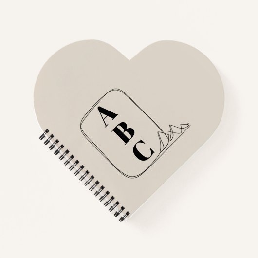 Minimalist Line Art Frame Notizblock (Vorderseite)