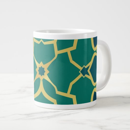 Minimalist Line Art Jumbo-Tasse (Vorderseite Rechts)