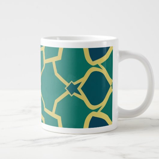 Minimalist Line Art  Jumbo-Tasse (Rechts)