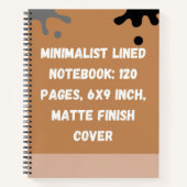 Minimalist Lined Notebook: 120 Pages Notizblock (Vorderseite)