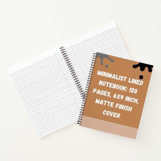 Minimalist Lined Notebook: 120 Pages Notizblock (Innenseite)