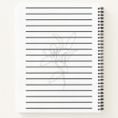 Minimalist Lined Notebook: 120 Pages Notizblock (Rückseite)