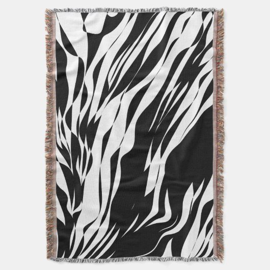 Minimalist Liquid Zebra  Decke (Vorderseite Vertikal)