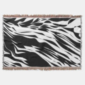 Minimalist Liquid Zebra  Decke (Vorderseite)