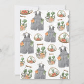 Minimalist Locally Grown Baby Shower Einladung (Rückseite)