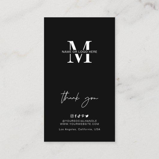 Minimalist Logo Bath Bomb Fizzer Care Instructions Visitenkarte (Rückseite)