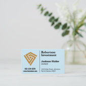 Minimalist Logo Calling Card for Any Business Visitenkarte (Stehend Vorderseite)