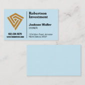 Minimalist Logo Calling Card for Any Business Visitenkarte (Vorne/Hinten)