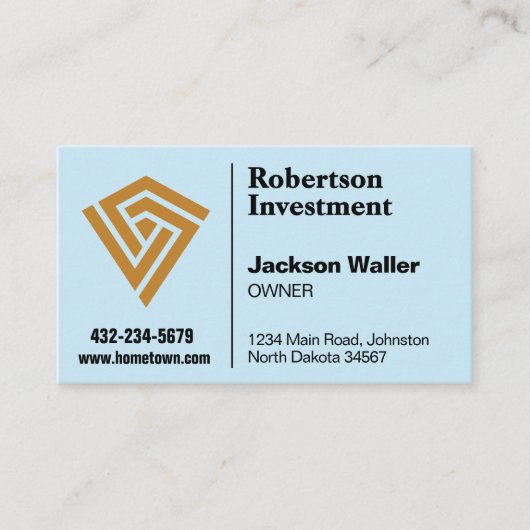 Minimalist Logo Calling Card for Any Business Visitenkarte (Vorderseite)