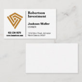 Minimalist Logo Calling Card for Any Business Visitenkarte (Vorne/Hinten)