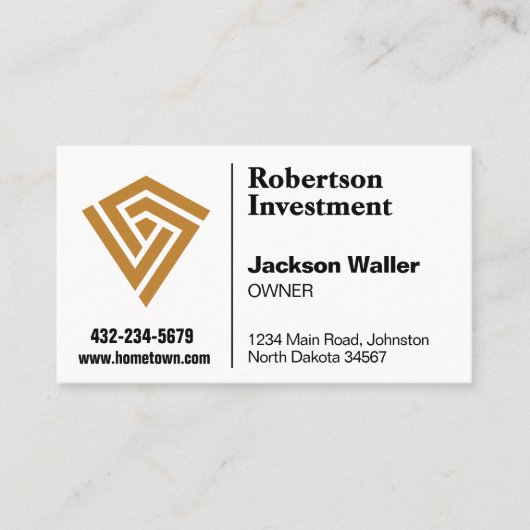Minimalist Logo Calling Card for Any Business Visitenkarte (Vorderseite)