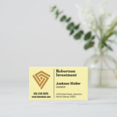 Minimalist Logo Calling Card for Any Business Visitenkarte (Stehend Vorderseite)