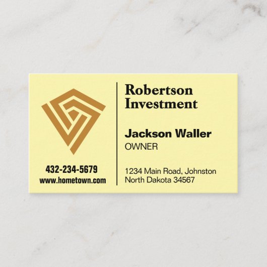 Minimalist Logo Calling Card for Any Business Visitenkarte (Vorderseite)