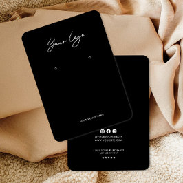 Minimalist Logo Earring Display Card Visitenkarte