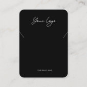 Minimalist Logo Necklace Display Card Visitenkarte (Vorderseite)