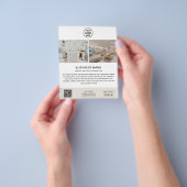 Minimalist Logo Photo QR Business Flyer (Gruppe)