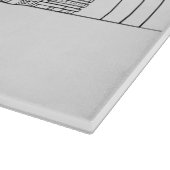 Minimalist Los Angeles Skyline Illustration Schneidebrett (Ecke)