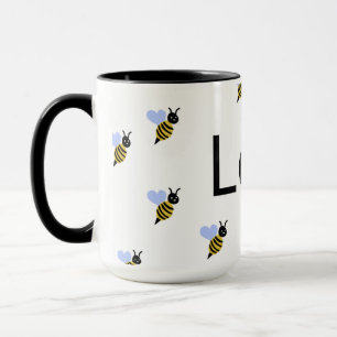 Minimalist Love & Bees Tasse – Romantisches Gesche