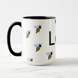 Minimalist Love & Bees Tasse – Romantisches Gesche