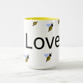 Minimalist Love & Bees Tasse – Romantisches Gesche (Zentrum)
