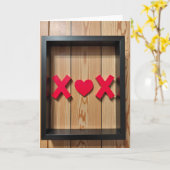 Minimalist Love Xox Card Karte (Gelbe Blume)