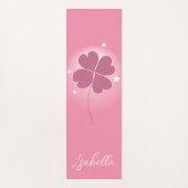 Minimalist Lucky Clover Yoga Mat Yogamatte (Vorderseite)