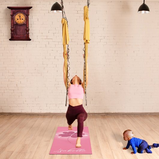 Minimalist Lucky Clover Yoga Mat  Yogamatte