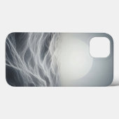 Minimalist Lunar Mesh Phone Case - Ethereal White  (Rückseite (Horizontal))