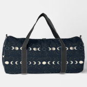 Minimalist Lunar Phases Pattern with Stars and Nig Duffle Bag (Vorderseite)