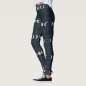 Minimalist Lunar Phases Pattern with Stars and Nig Leggings (Links)