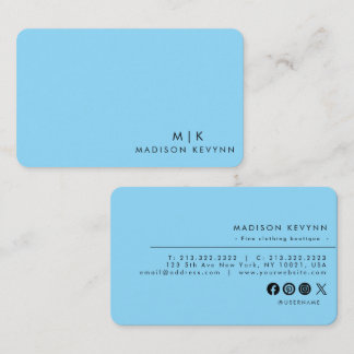 Minimalist Luxury Boutique Ivory Business Card Visitenkarte