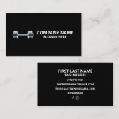 Minimalist Luxury Gym Trainer Coach Weight Fitness Visitenkarte (Vorne/Hinten)