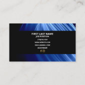Minimalist Luxury Sleek Modern Business Cards Visitenkarte (Rückseite)