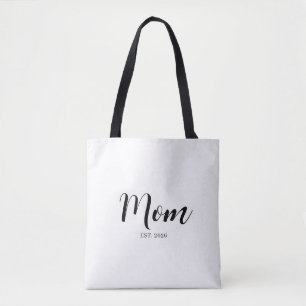 Minimalist Mama Meilenstein Fettschriftdesign Tasche