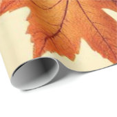 Minimalist Maple Leaves Art – Botanical Print Geschenkpapier (Rolleneckpunkt)