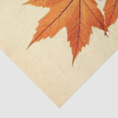 Minimalist Maple Leaves Art – Botanical Print Seidenpapier (Detail)