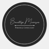  Minimalist Marketing Promotional Business  Runder Aufkleber (Vorderseite)