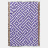 Minimalist Maze Fill Purple Pattern Decke (Vorderseite Vertikal)