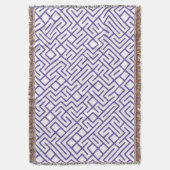 Minimalist Maze Lines Purple Pattern Decke (Vorderseite Vertikal)