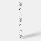 Minimalist Medical Doodles iPhone 15 Pro Case (Rückseite / Links)