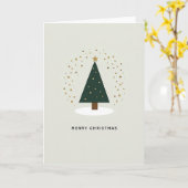 Minimalist Merry Christmas Card Karte (Gelbe Blume)