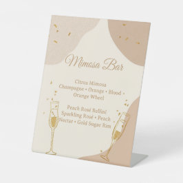 Minimalist Mimosa Bar Sign – Neutral Brunch Sockelschild