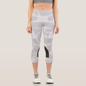 Minimalist Mixed Boho Arches Capri Leggings (Vorderseite)