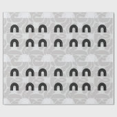 Minimalist Mixed Boho Arches Geschenkpapier (Flach)