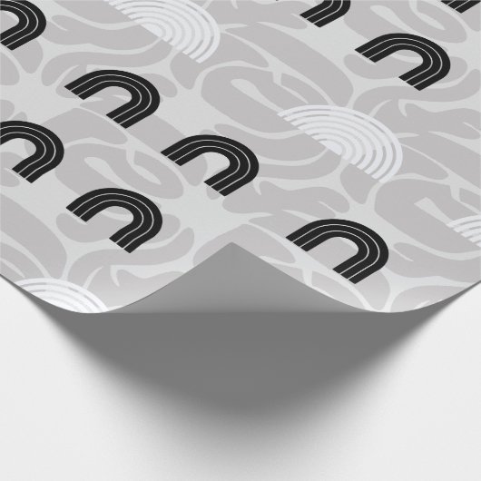 Minimalist Mixed Boho Arches Geschenkpapier (Ecke)