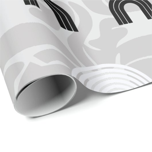 Minimalist Mixed Boho Arches Geschenkpapier (Rolleneckpunkt)