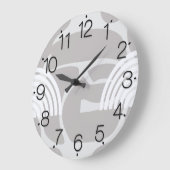 Minimalist Mixed Boho Arches Große Wanduhr (Winkel)