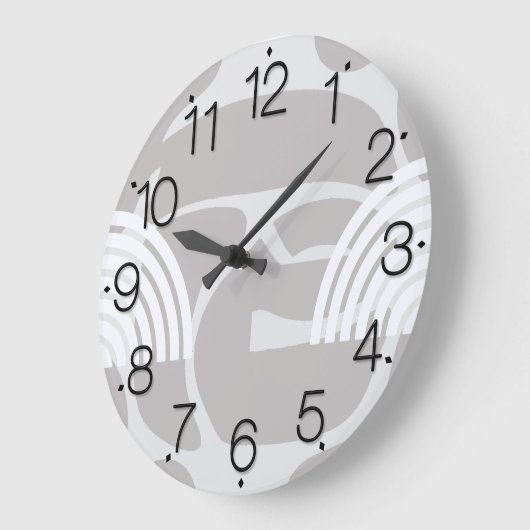 Minimalist Mixed Boho Arches Große Wanduhr (Winkel)