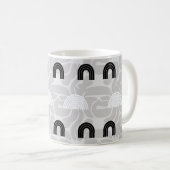 Minimalist Mixed Boho Arches Kaffeetasse (VorderseiteRechts)
