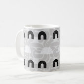 Minimalist Mixed Boho Arches Kaffeetasse (Vorderseite Links)